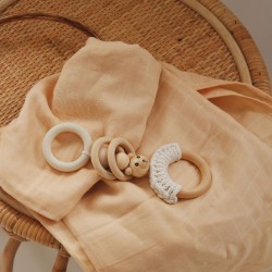 zawieszka drewniana do wózka