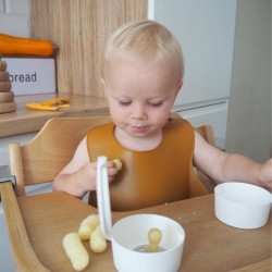 wodoodporny śliniak silikonowy dla dziecka