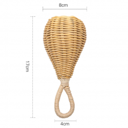 grzechotka rattanowa z dzwoneczkiem