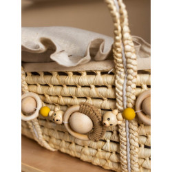 girlanda, zawieszka sensoryczna do wózka lub kosza mojżesza