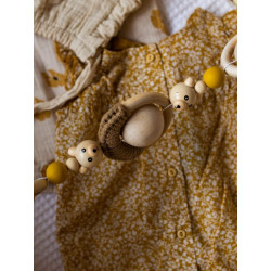 girlanda, zawieszka sensoryczna do wózka lub kosza mojżesza