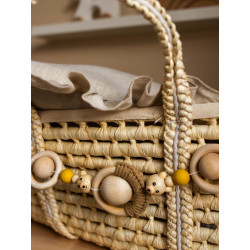 girlanda, zawieszka sensoryczna do wózka lub kosza mojżesza